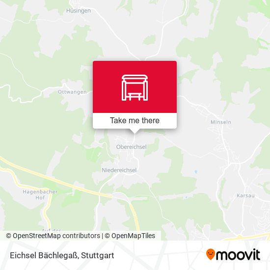 Eichsel Bächlegaß map