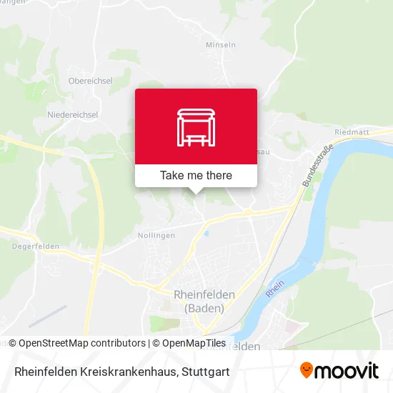 Карта Rheinfelden Kreiskrankenhaus