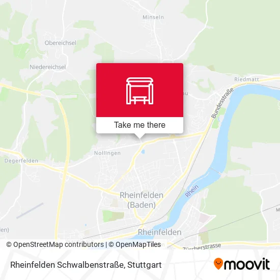 Карта Rheinfelden Schwalbenstraße