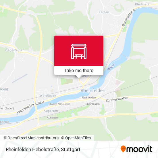Rheinfelden Hebelstraße map