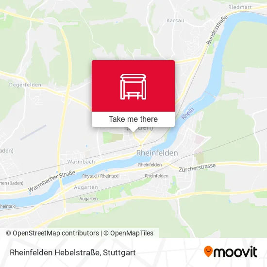 Карта Rheinfelden Hebelstraße