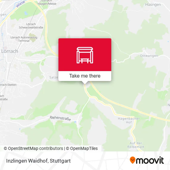 Карта Inzlingen Waidhof