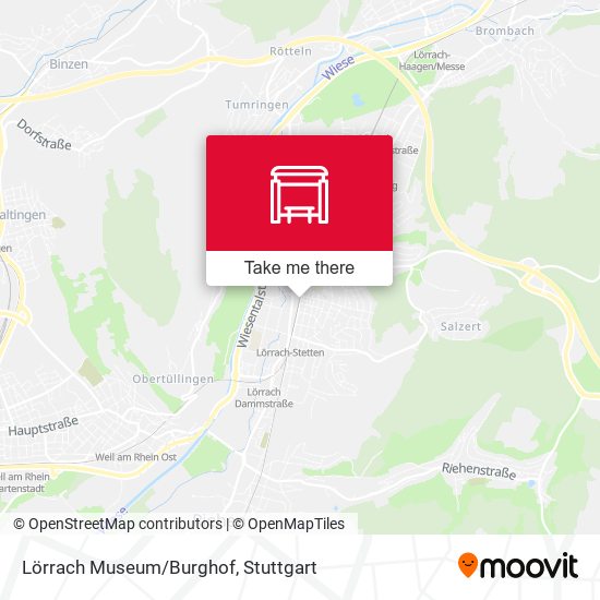 Lörrach Museum/Burghof map