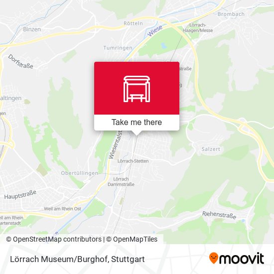 Lörrach Museum/Burghof map