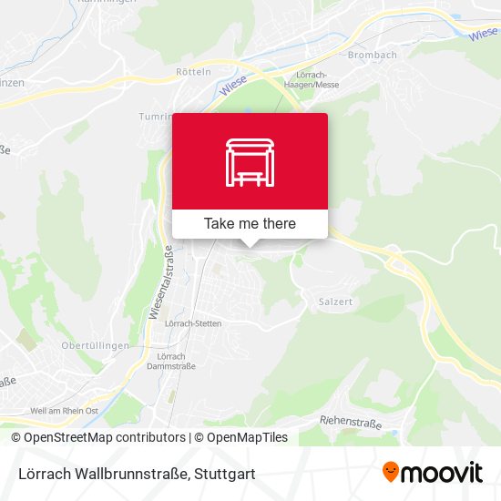 Lörrach Wallbrunnstraße map