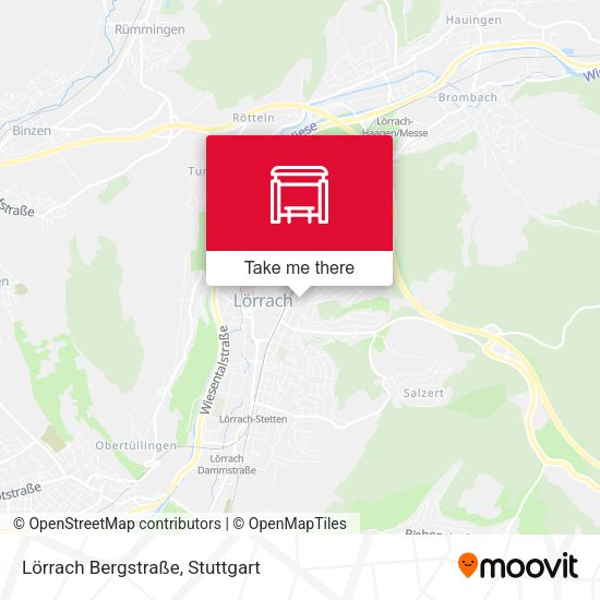 Lörrach Bergstraße map