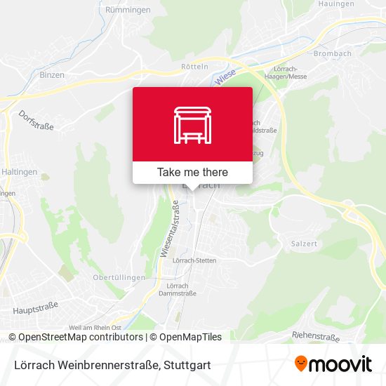 Lörrach Weinbrennerstraße map