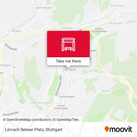 Lörrach Senser Platz map