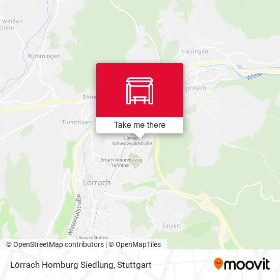 Карта Lörrach Homburg Siedlung