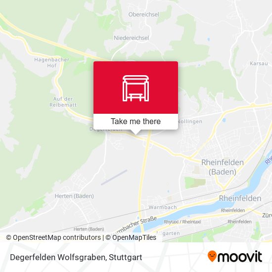 Degerfelden Wolfsgraben map