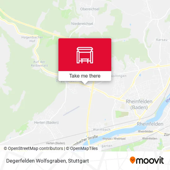 Карта Degerfelden Wolfsgraben