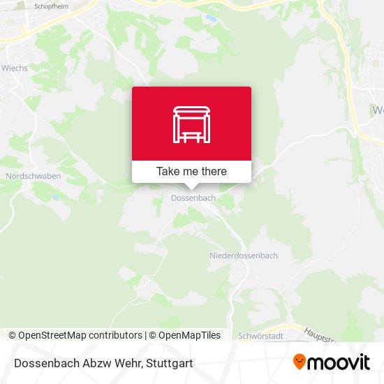 Dossenbach Abzw Wehr map