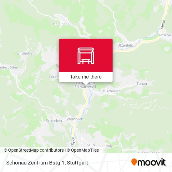 Schönau Zentrum Bstg 1 map