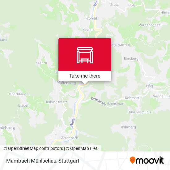 Mambach Mühlschau map