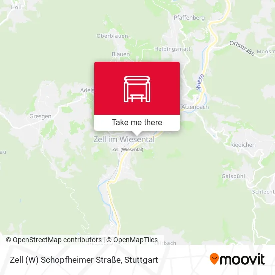 Карта Zell (W) Schopfheimer Straße