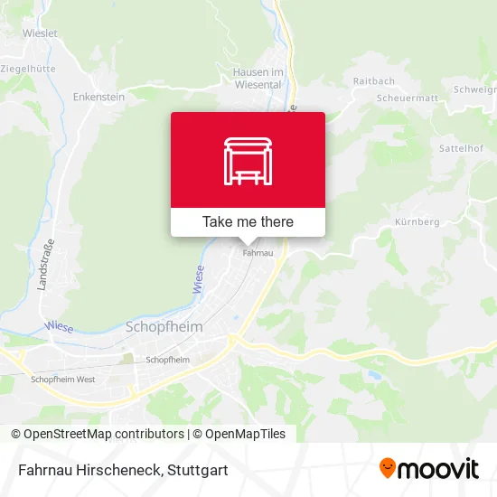 Карта Fahrnau Hirscheneck