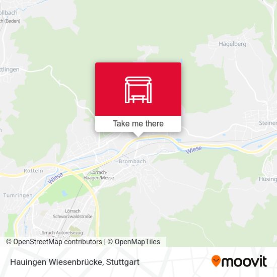 Hauingen Wiesenbrücke map