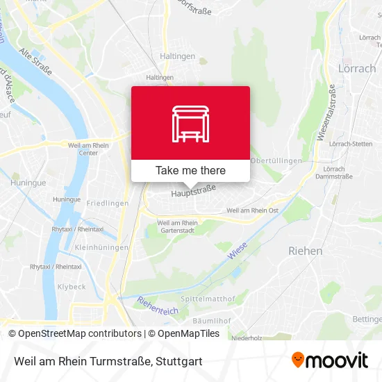 Карта Weil am Rhein Turmstraße