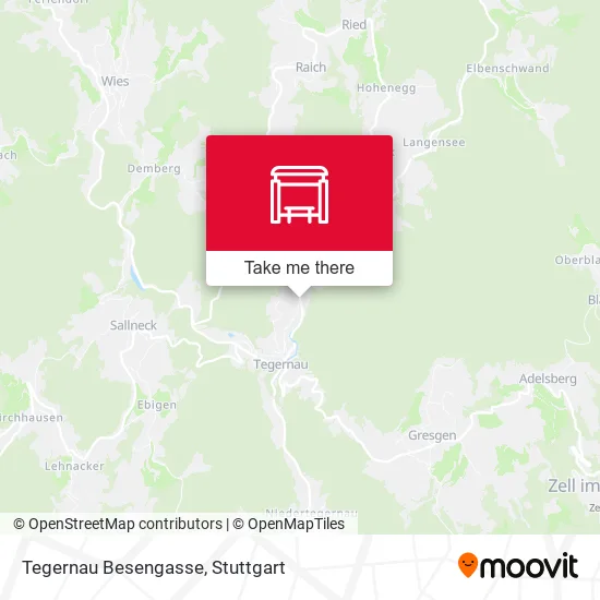 Карта Tegernau Besengasse