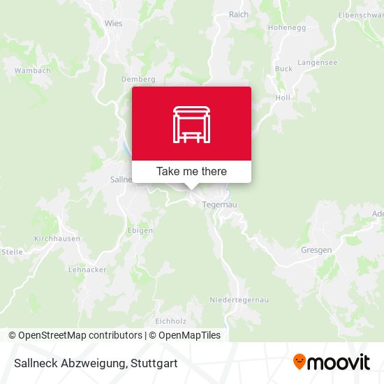 Карта Sallneck Abzweigung