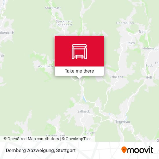 Карта Demberg Abzweigung
