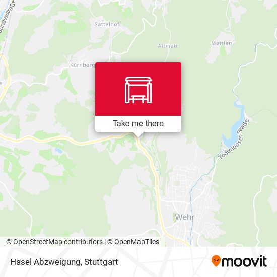 Карта Hasel Abzweigung