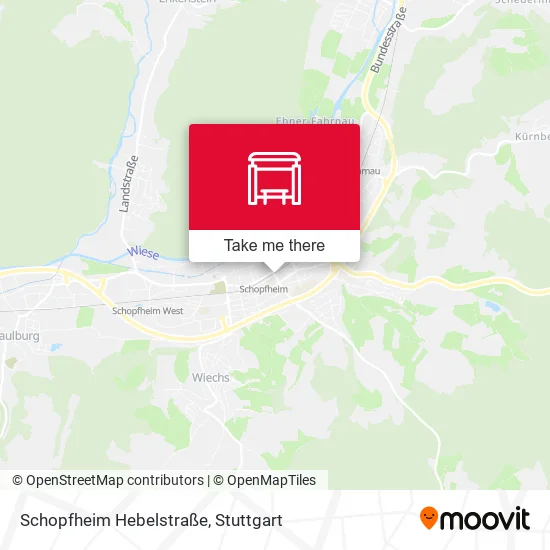 Карта Schopfheim Hebelstraße
