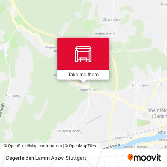 Карта Degerfelden Lamm Abzw