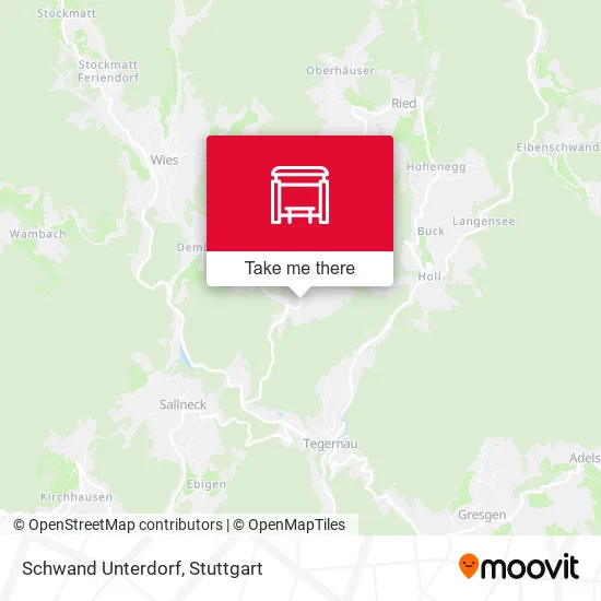 Карта Schwand Unterdorf