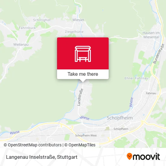 Карта Langenau Inselstraße