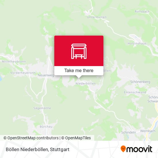Böllen Niederböllen map