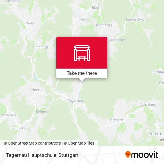 Карта Tegernau Hauptschule