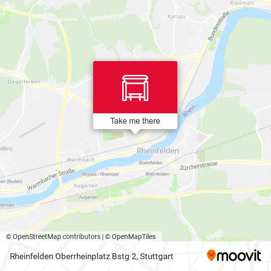 Карта Rheinfelden Oberrheinplatz Bstg 2