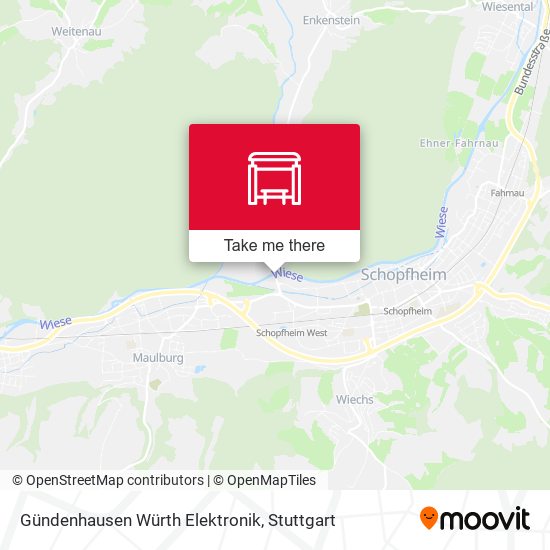 Gündenhausen Würth Elektronik map
