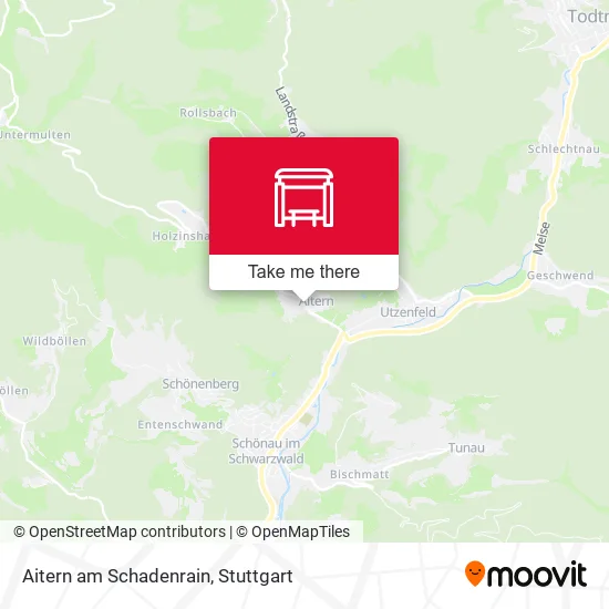 Карта Aitern am Schadenrain