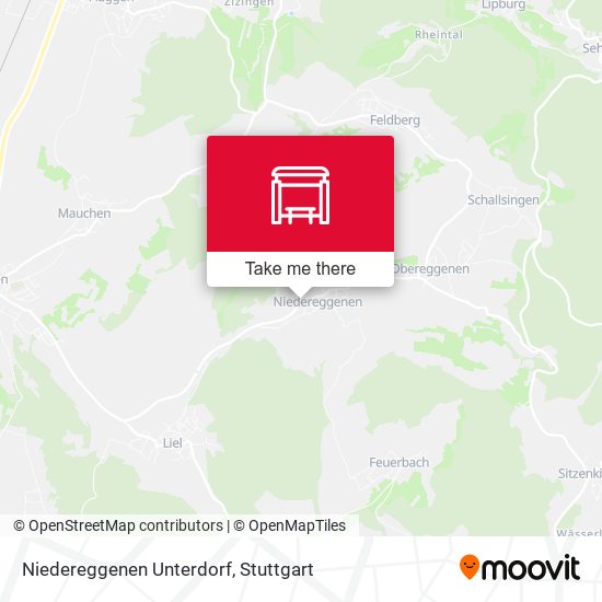 Niedereggenen Unterdorf map