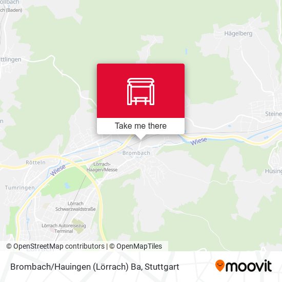 Brombach/Hauingen (Lörrach) Ba map