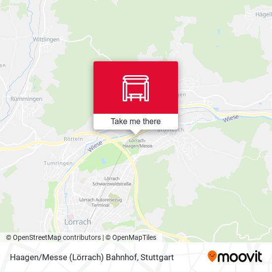 Haagen/Messe (Lörrach) Bahnhof map