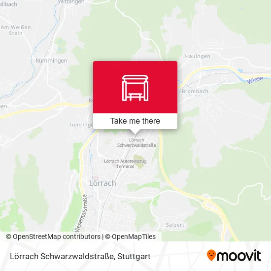 Карта Lörrach Schwarzwaldstraße