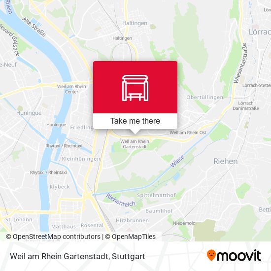 Карта Weil am Rhein Gartenstadt