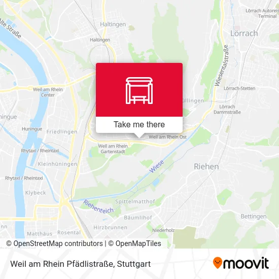 Карта Weil am Rhein Pfädlistraße