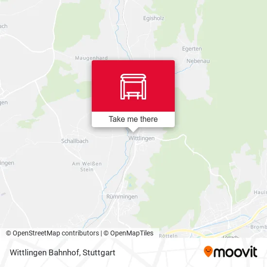 Карта Wittlingen Bahnhof