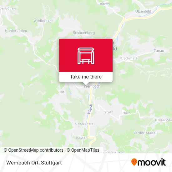 Wembach Ort map