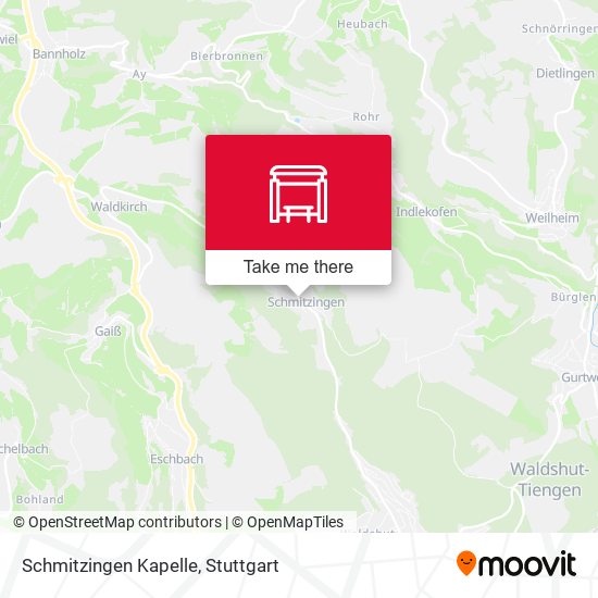Schmitzingen Kapelle map