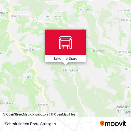 Карта Schmitzingen Post