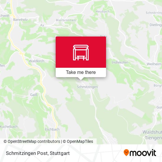 Schmitzingen Post map