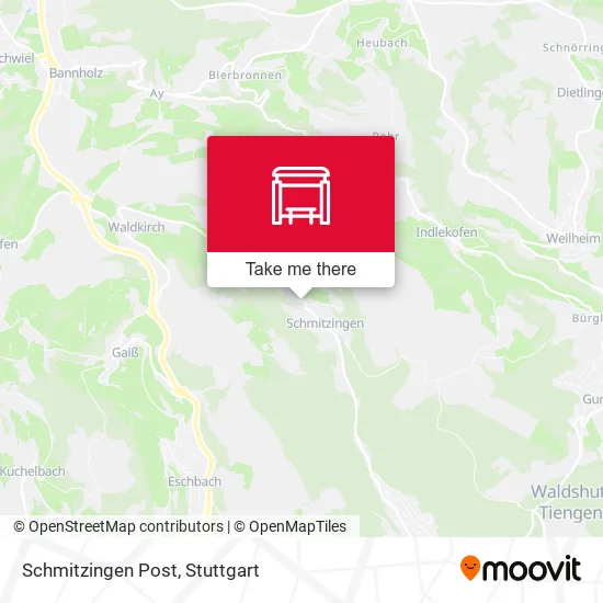 Карта Schmitzingen Post
