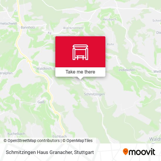 Schmitzingen Haus Granacher map