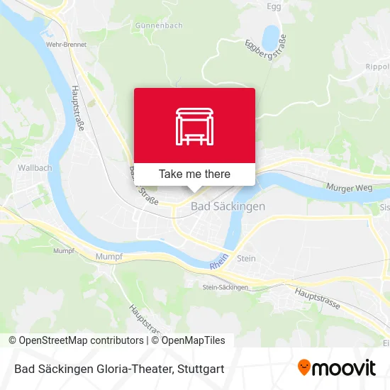 Карта Bad Säckingen Gloria-Theater
