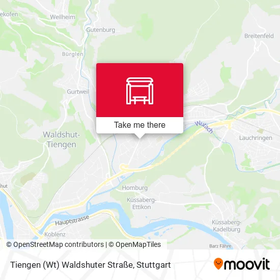 Карта Tiengen (Wt) Waldshuter Straße